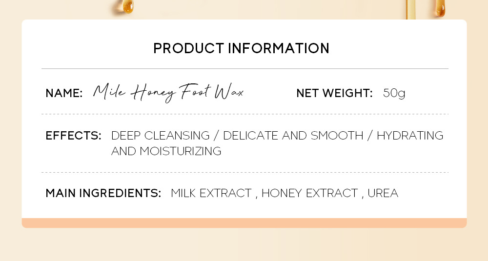 Cross-border QUIYUM milk and honey peel-off foot wax e foot care keratin manufacturer's wholesale in stock undefined