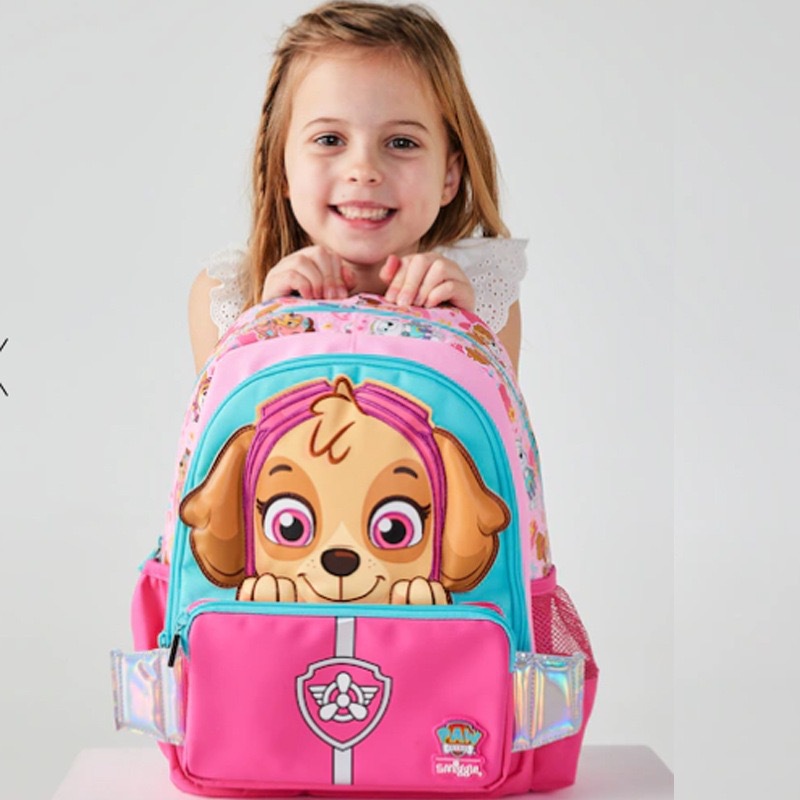 Australia Smiggle caricatura mochila de tamaño medio jardín de infantes mochila de hombro 3D con sombrero de caricatura