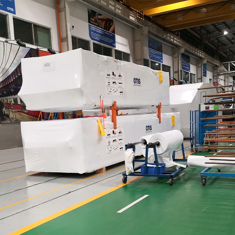 6 m de ancho equipo mecánico PE película de encogimiento ascensor película de encogimiento película de embalaje Guangzhou procesamiento de la fábrica al por mayor