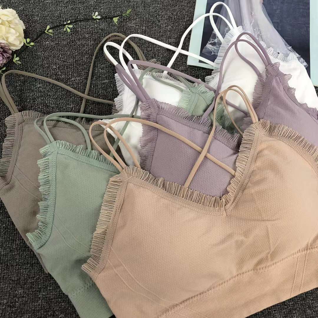 Nuevo chaleco sin costuras de alta elasticidad de alta calidad de dama sin anillo de acero bra de yoga ropa interior deportiva mujer al por mayor