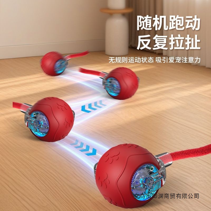 自动遛猫逗狗神器充电式溜溜球运动宠物玩具小猫小狗解闷逗猫咪球