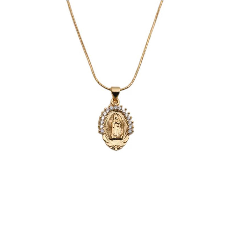 retro copper zircon variety of cross Maria pendant necklace wholesalepicture27