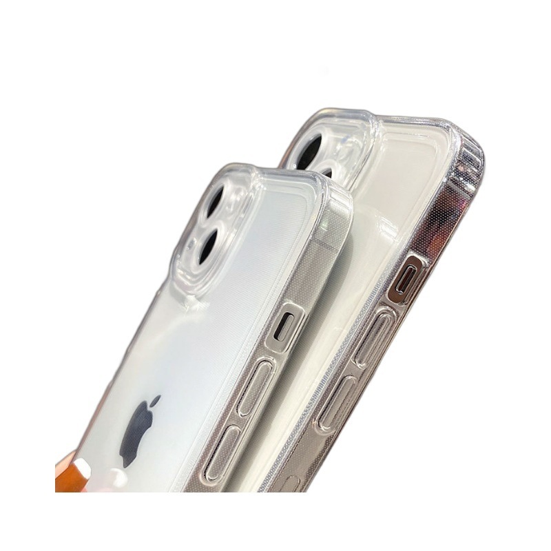 iPhone17proに適した美しい目透明ストレートエッジ細穴Apple 17AIRエンジェルアイ透明携帯電話ケース16P|undefined