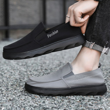 批发老北京布鞋男鞋夏季2025新款聚氨酯休闲鞋一脚蹬男士健步鞋