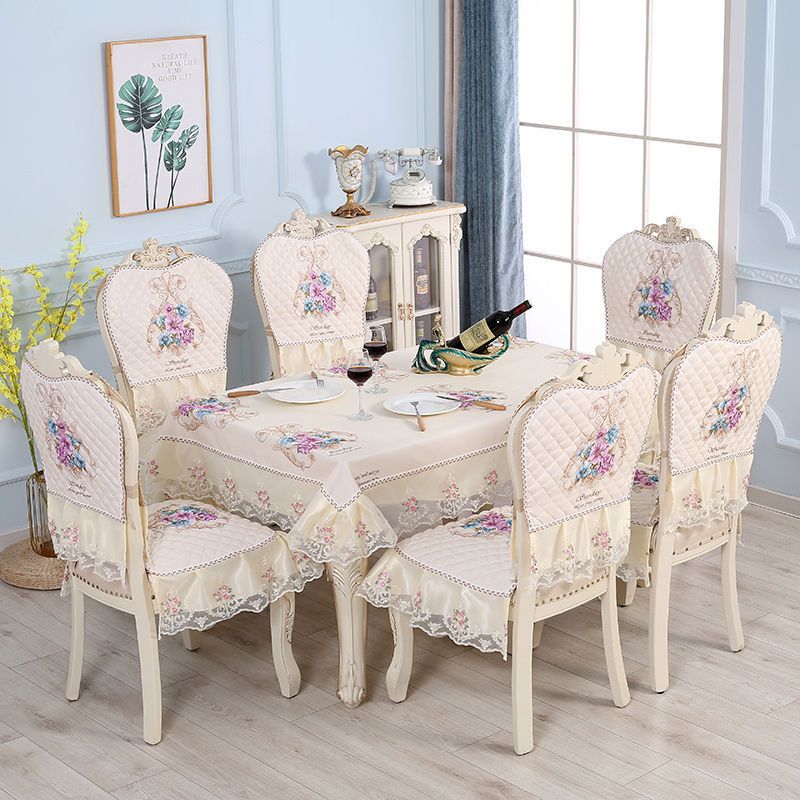 中式餐椅垫餐桌布茶几布套装欧式餐椅套通用椅子坐垫椅子套罩
