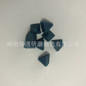 [树脂研磨石抛磨块圆锥塑脂磨料铜铝件去毛刺铝倒角圆锥三角石]