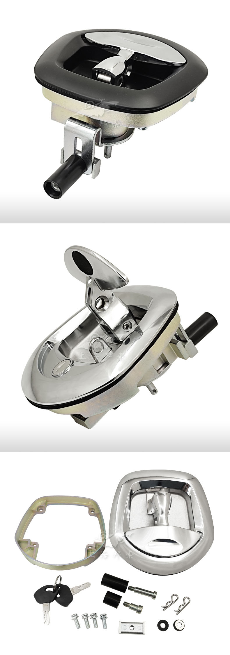 BSS832-1 RV fishtail lock RV bin door lock trailer T-shaped handle compression lock instrument box tool box lock