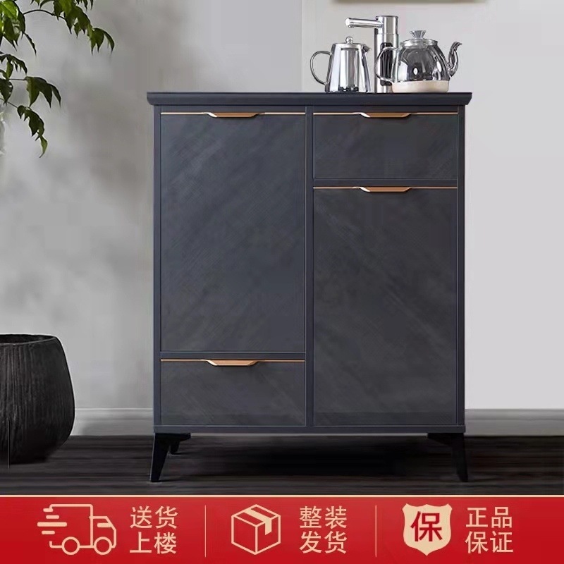 Nuevo tipo de madera de lujo ligera inteligente máquina de té sala de estar alta gama automática casera multifunción máquina de beber todo en un gabinete