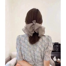 韓國東大門新款大號網紅蝴蝶結發夾后腦勺誇張頭花彈簧夾頂夾發飾