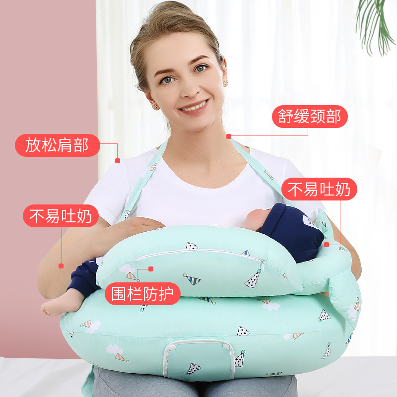 Breast-feeding Pillow Breast-feeding Artifact Pregnant Women's Waist-protecting Chair Newborn Baby Sleeping Pillow Side-lying Cushion Pillow Confinement Pillow