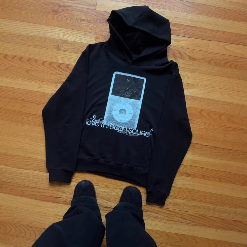 European and American Instagram-style personalized dark printed hoodie long-sleeved pullover hooded jacket retro coat street fashion y2k