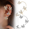 Ear clips, advanced earrings, internet celebrity, bright catchy style, high-quality style, no pierced ears