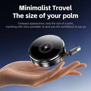 Metal Zinc Alloy Portable Three-In-One Retractable Cable Magnetic Wireless Charging Mobile Phone Watch Headphone Holder Wholesale