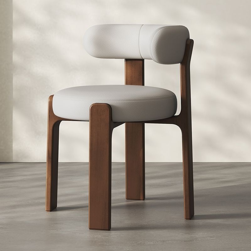 Silla de respaldo de madera moderna de lujo ligera silla de diseño de tela silla de comedor de hotel