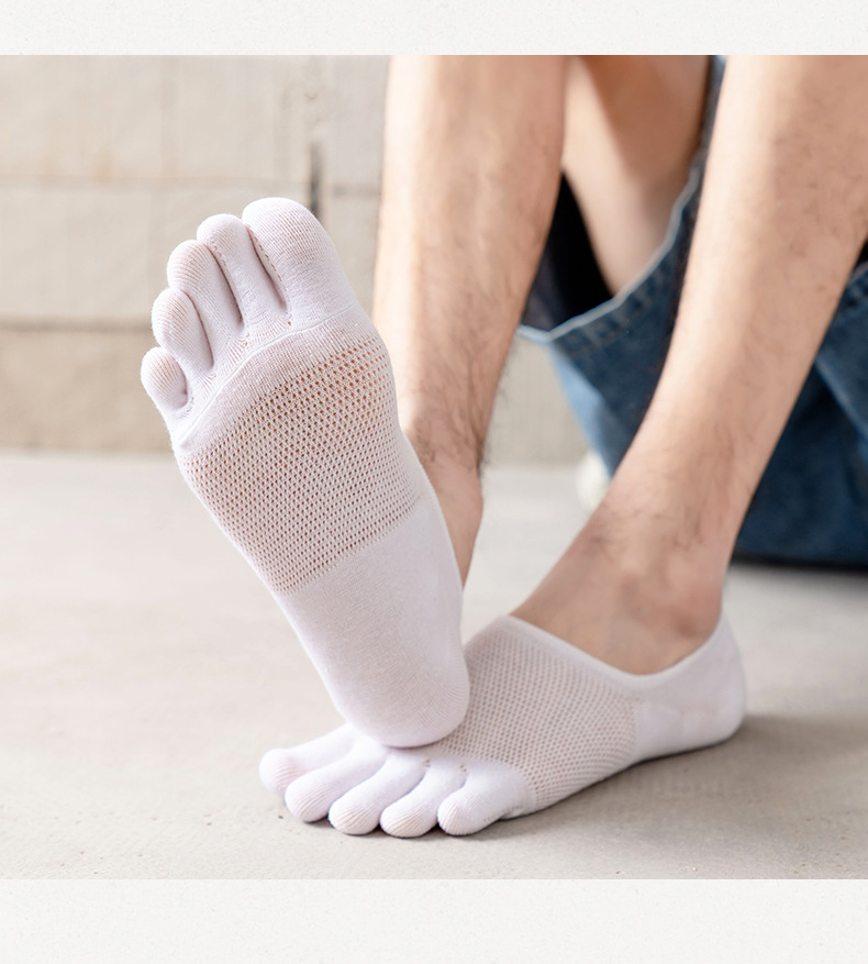 Männer Sport Einfarbig Baumwolle Ankle Socken Ein Paar display picture 1