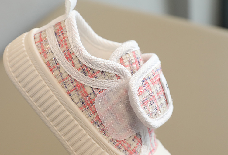 Biscotto da tavola per ragazze in tela primaverile e autunnale Suola morbida per bambini piccoli, Piccole scarpe da bambino profumate a vento, 1-4 anni_voghion.com