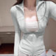 Women's Slim-fit Sun-protective Clothing Women's Summer 2025 New Style Yoga Clothing Sun-protective Clothing Waistline Fitness Clothing Sports Top