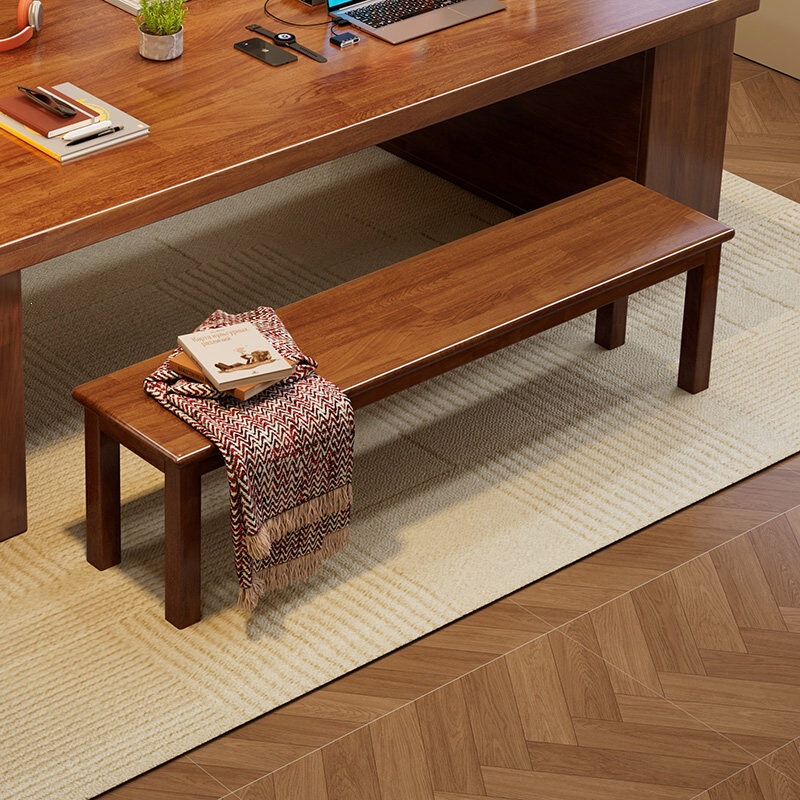 Solid Wood Long Bench for Home Use, Entryway Shoe-Changing Bench, French-Style Living Room Dining Table Chair, Bedroom End-Of-Bed Bench Solid Wood Long Bench for Home Use, Entryway Shoe-Changing Bench, French-Style Living Room Dining Table Chair, Bedroom End-Of-Bed Bench