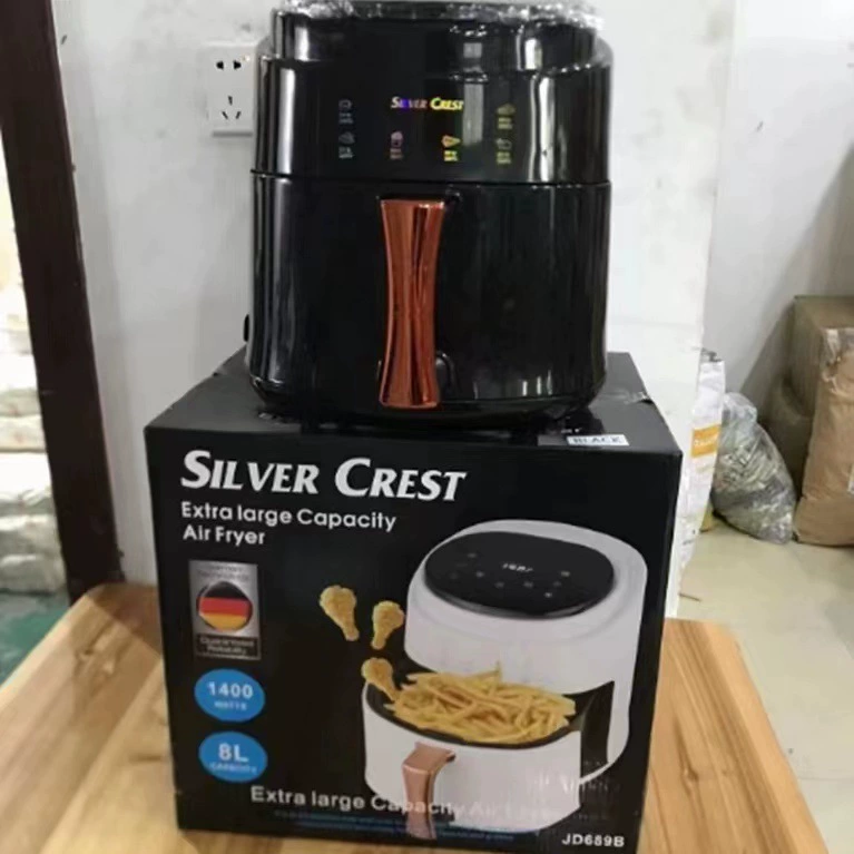 Silver Crest фритюрница с LED-экраном, английский, 8 л, кросс-бордер, большая емкость, умная техника