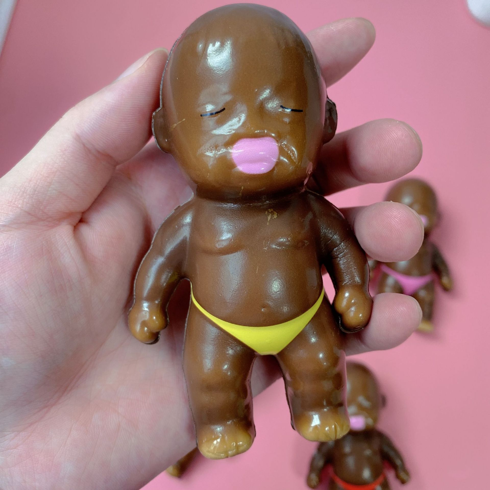 Muñeca Natasha auténtica, muñeca negra, muñeca fea, muñeca de juguete, muñeca de rebote lento, Natasha.
