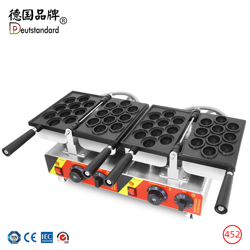 核桃烧机双头夹心鸡蛋仔卡通夹馅核桃酥松饼电烤炉甜品华夫饼小吃