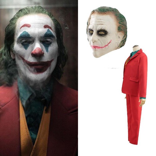 Joker costume, stage role-playing costume, Halloween cosplay set featuring Jason Mewes