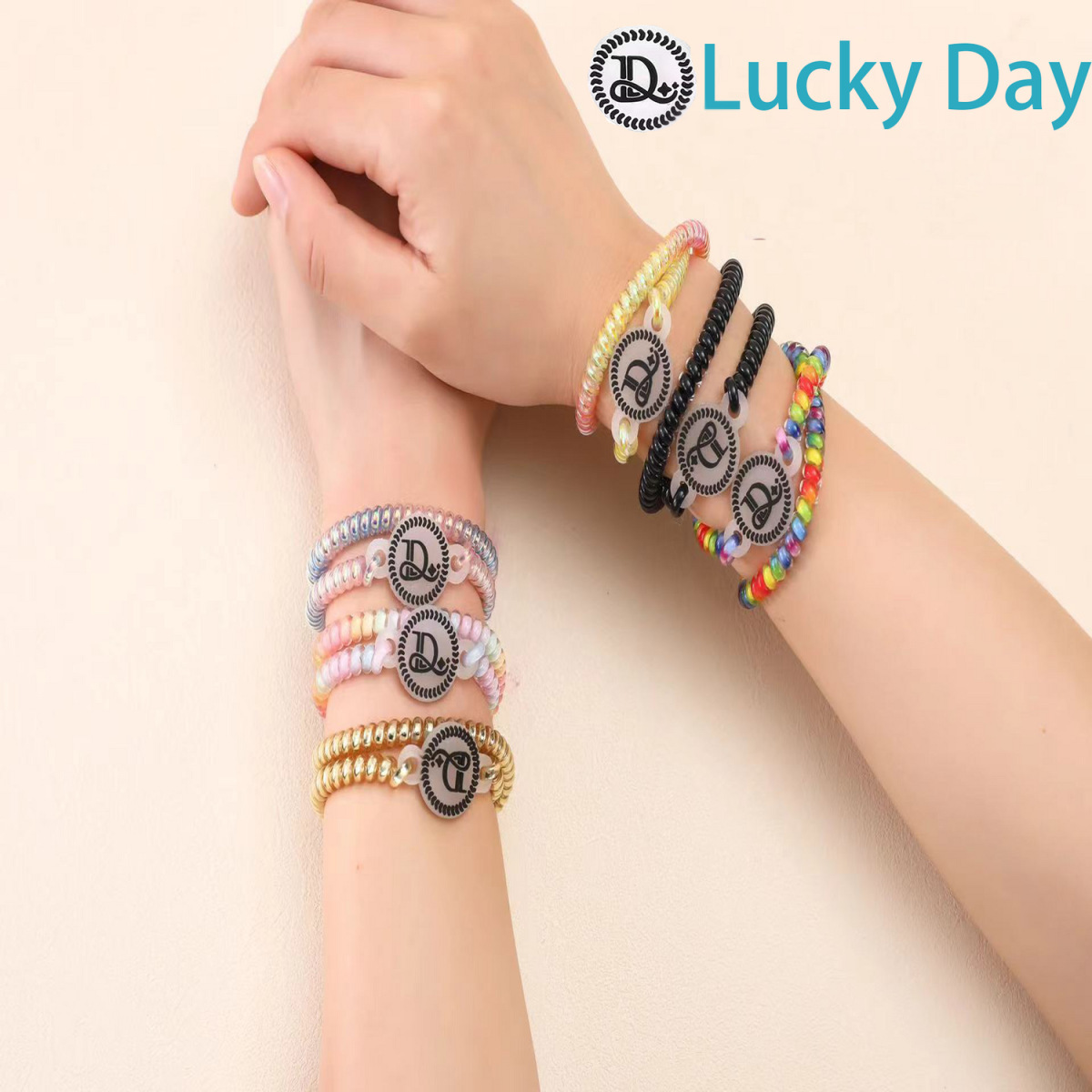 Fashionable Phone Cord Hair Hoop Hair Bracelet 2025 New Sports Niche Hair Accessories Tt Circle Face Wash Headband for Women