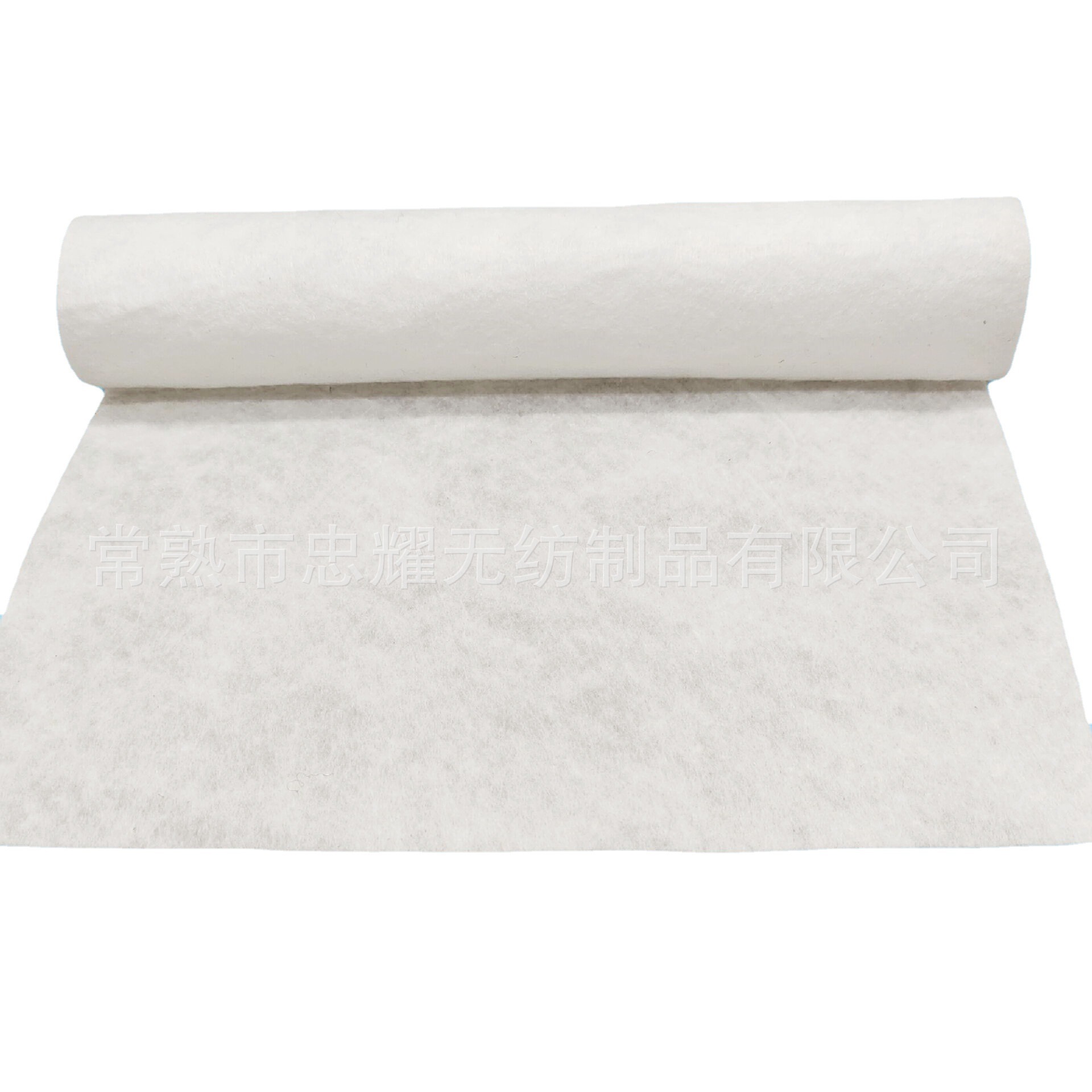 厂家生产家纺服装里衬白色针刺无纺布大化纤无纺棉可降解针刺棉