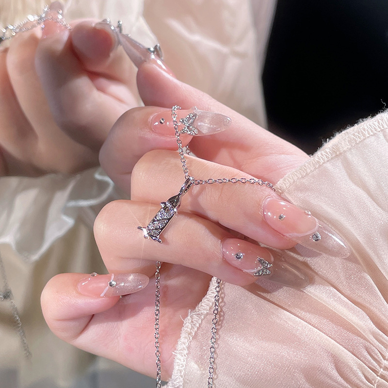 原创设计雪花项链女轻奢小众高级感锁骨链圣诞节礼物跨境外贸颈链|undefined