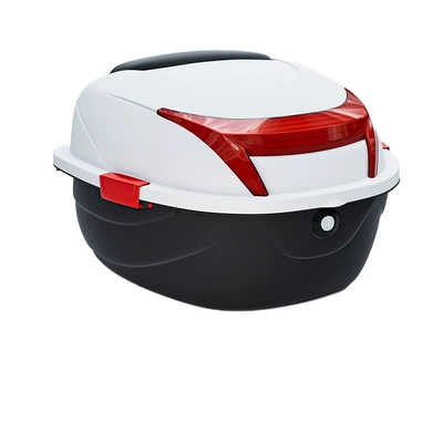 Motorcycle Safety Supplies — Box Rear Tail Box - pp-material-large-box-matte-white-single-tail-box