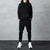 Hoody, black fleece set