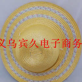 农民草帽麦秆编织遮阳防晒劳保工用子防晒采茶帽户外速干帽旅行帽