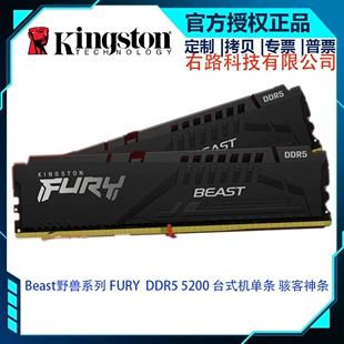 Й desktop-память Kingston FURY Beast DDR5 5200 32GB (1×32GB) высокоскоростной модуль