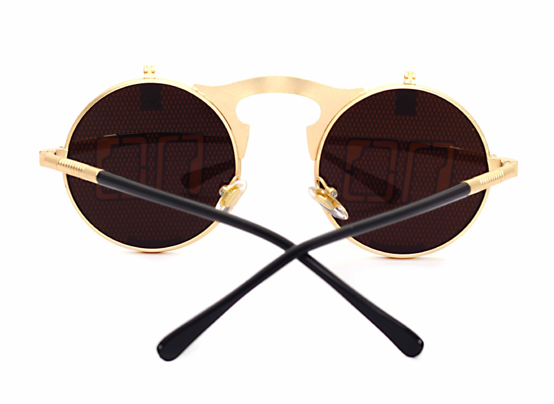 Sunglasses Classification Punk Geometric Color Block Ac UV400 Protection Round Frame Full Frame Men's Sunglasses
