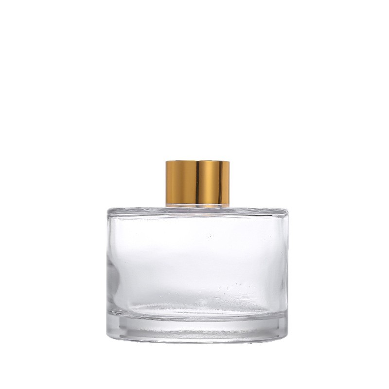 Botella de aromaterapia de vidrio cilíndrico 100ml botella de expansión de perfume transparente DIY ratán sin fuego decoración del hogar decoración al por mayor