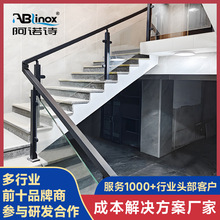 楼梯护栏医院商场楼道不锈钢扶手小区居民楼自建房玻璃楼梯栏杆