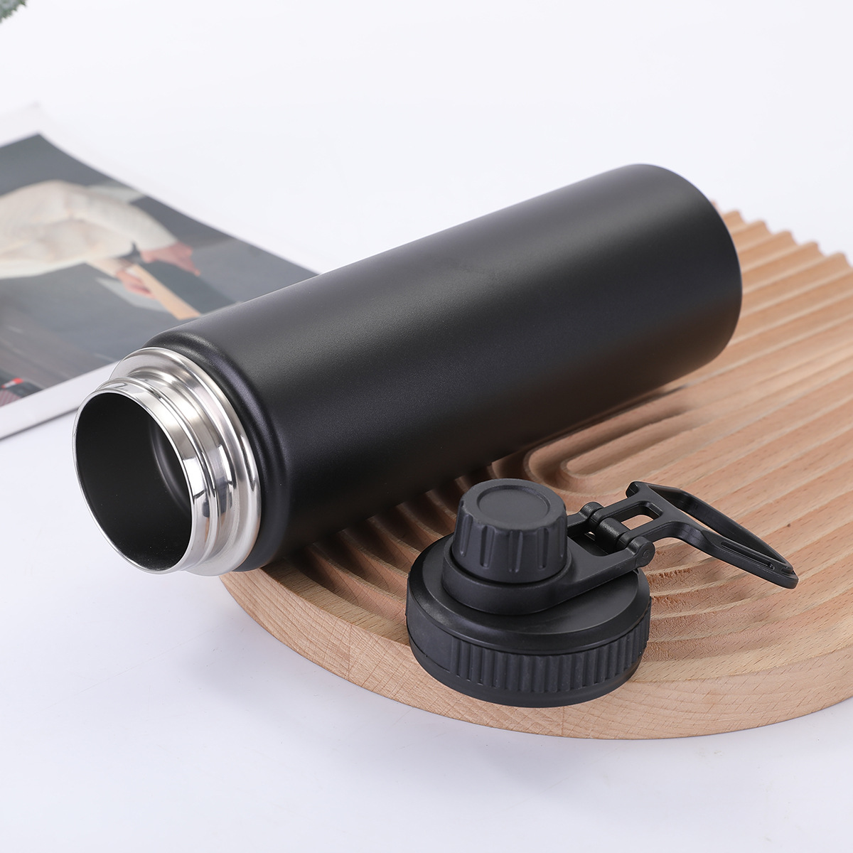 Europa y los Estados Unidos transfronterizos vacío acero inoxidable hervidor espacial de gran capacidad portátil al aire libre hervidor de agua de montaña hervidor de aislamiento