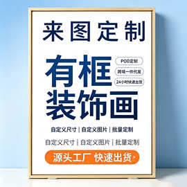 厂家直供自定义装饰画芯一件起批代发高清喷绘帆布装饰画无框画芯
