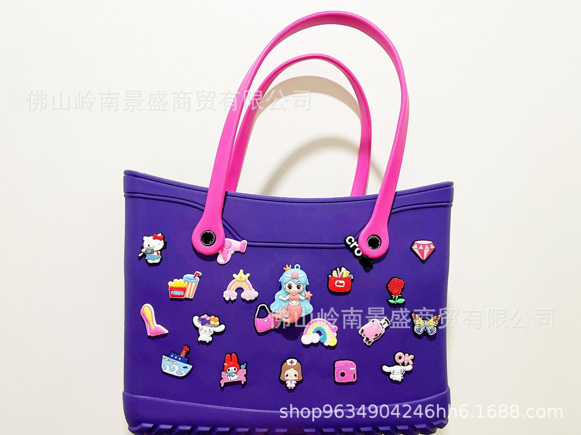 Bolso Tote de Playa con Agujeros de EVA, Diseño Ahuecado, para Playa y Viajes