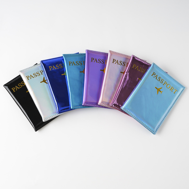 26g Weight Unisex Basic Classic Style Solid Color Pu Leather Passport Holders