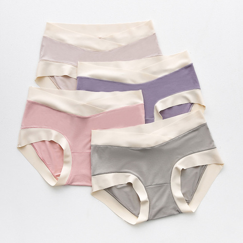 Modal Maternity Pregnancy Underwear Women's Traceless Early Pregnancy, Second and Late Pregnancy, Postpartum Low Waist Large Size