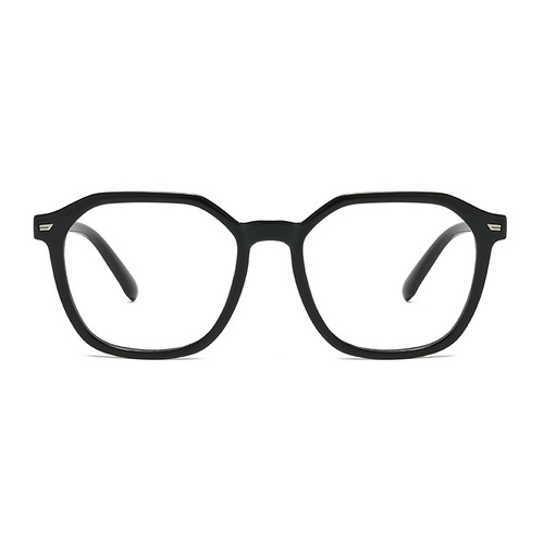 Men's and Women's Fashionable Retro Influencer Literary Optional with Nearsighted Glasses Frame Simple Gray Film UV Protection Color Change Finished Product