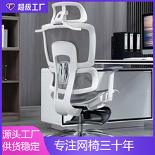 人体工学椅电脑椅久坐不累职员办公椅子升降电竞椅舒适可躺办公椅
