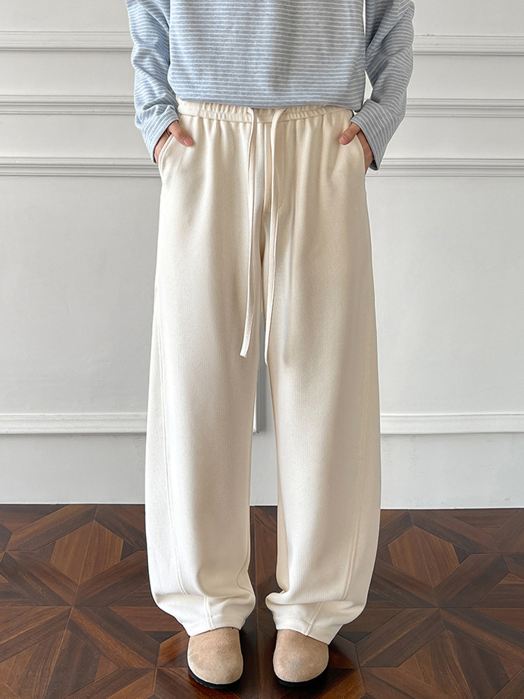 Pantaloni casual con taglio obliquo per uomo e donna unisex_voghion.com