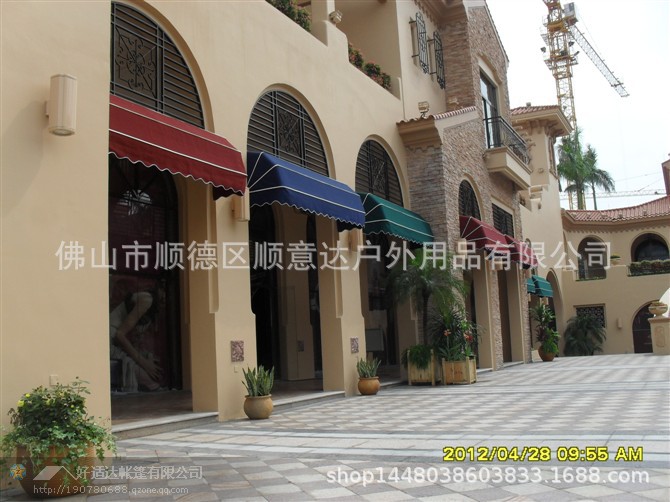 厂家直销户外法式遮阳棚 伸缩雨棚折叠弧形遮阳篷 商业街广告篷-阿里巴巴