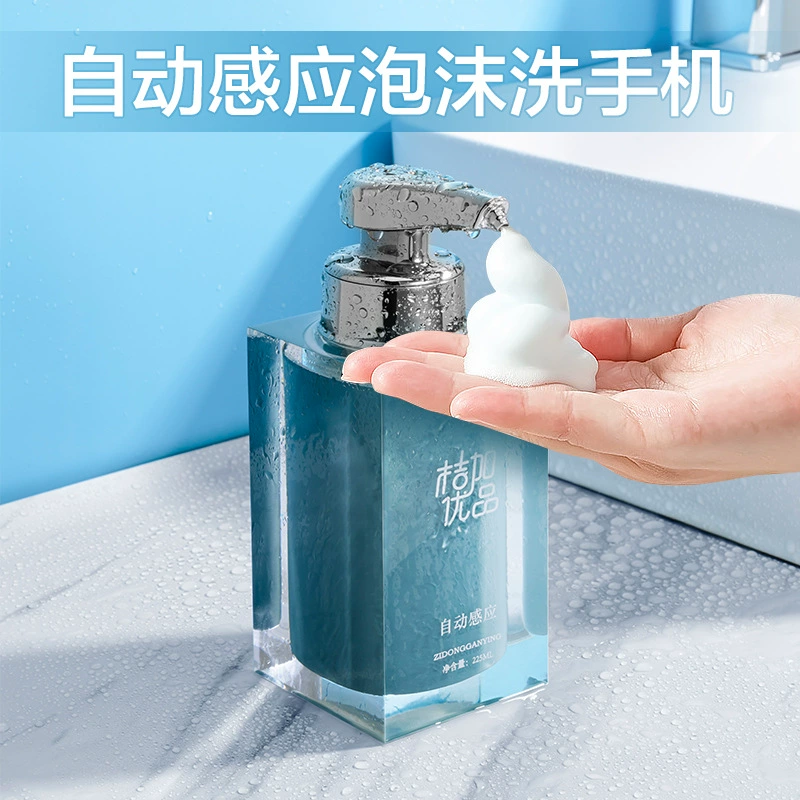 Автоматический дозатор для жидкого мыла, антисептика, геля для душа и моющего средства для посуды с датчиком и пенообразователем для кухни и ванной комнаты.