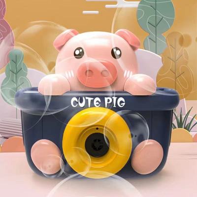 新品網紅小豬卡通泡泡相機兒童電動聲光泡泡槍全自動出泡泡機玩具