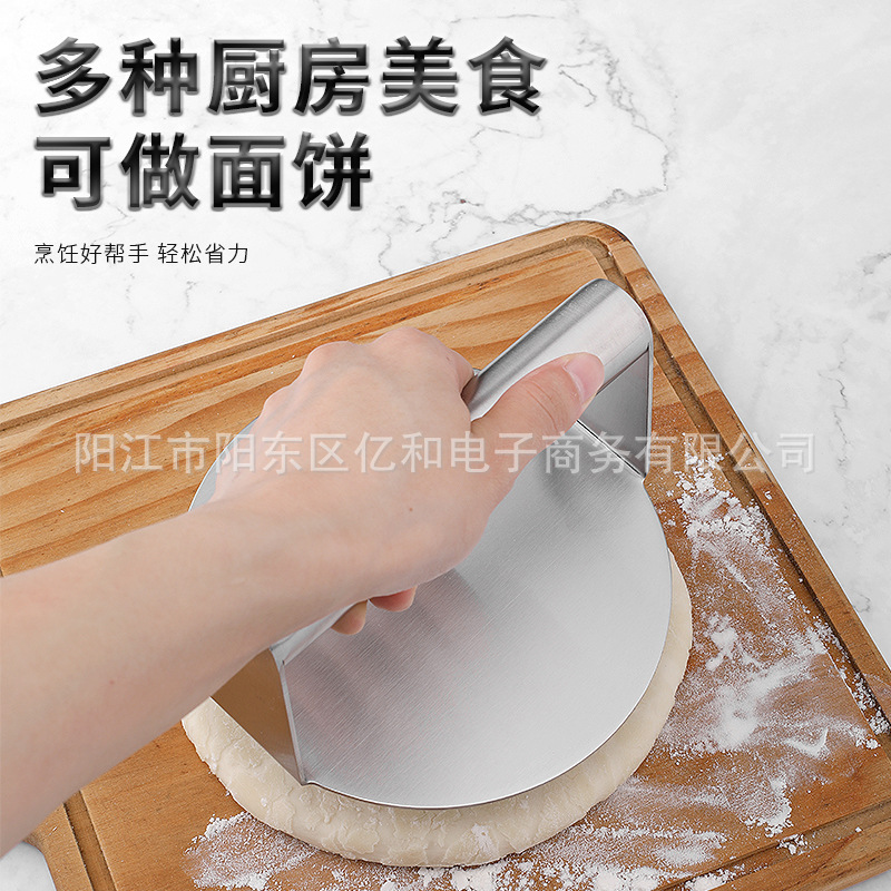 Prensa de carne de hamburguesa prensa de pastel placa de acero inoxidable herramienta de pastel de mano frito cuadrado redondo pastel de carne piel Prensa