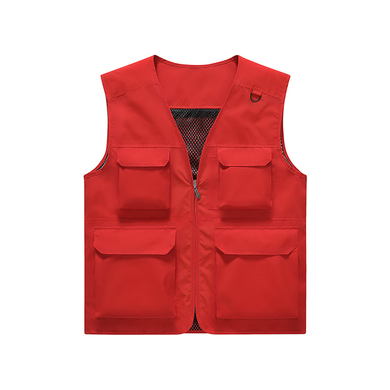 Nuevo chaleco de gama alta para exteriores, chaleco de fotografía de pesca multifuncional multibolsillo para hombre, ropa exterior, personalización