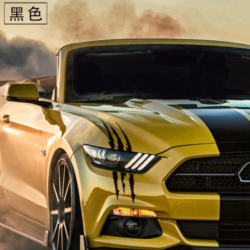 Foreign trade car headlight decoration hood lamp eyebrow scratch sticker ghost claw car sticker creative modification personalized sticker waterproof